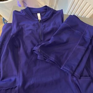 Like New Flattering & Functional: Zella Purple Tennis Dress (Size M)